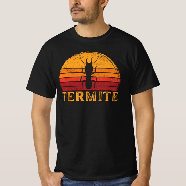 Camiseta Termite Vintage Retro Sunset Silhout (Frente)