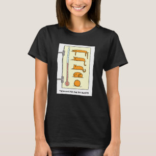 Camiseta Termômetro De Gato Para Divertimento E T -