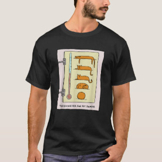 Camiseta Termômetro para gatos para diversão e presentes