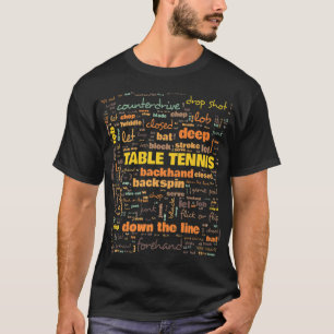 Camiseta Termos usados com frequência na terminologia do Tê