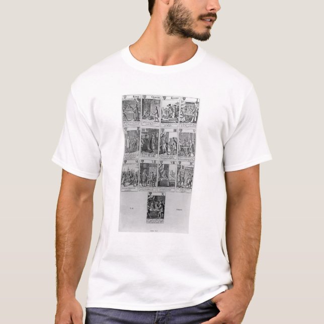 Camiseta Terno dos corações que ilustram 'o Plot Popish (Frente)