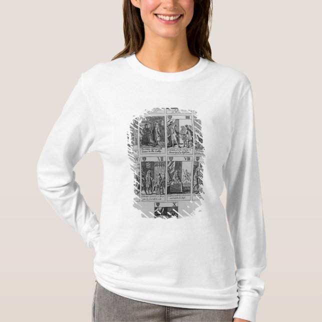Camiseta Terno dos corações que ilustram 'o Plot Popish (Frente)