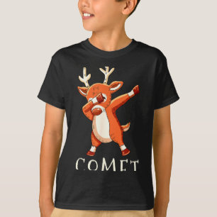 Camiseta Ternos Combinando para a Família do Cometa Rena de