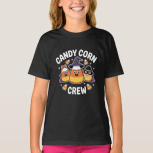 Camiseta Ternos de Halloween da Equipe de Doce Milho Divert