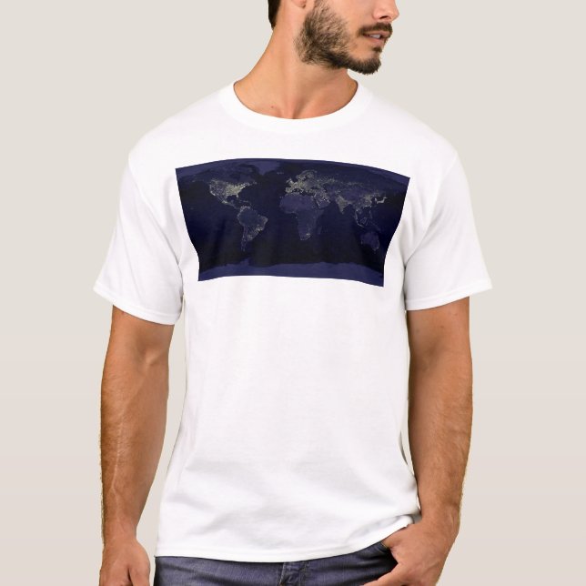 Camiseta Terra à noite (Frente)