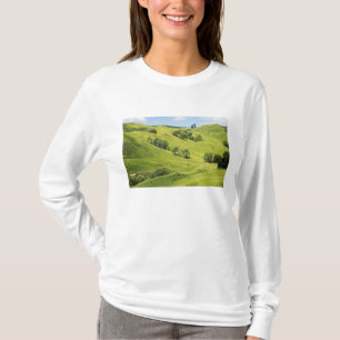 Camiseta Terra agrícola perto de Gisborne, Nova Zelândia