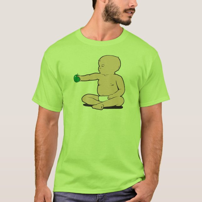 CAMISETA TERRA ARRENDADA DE BRAÇO APPLE DO BEBÊ (Frente)