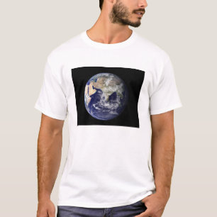 Camiseta Terra cheio mostrando Europa e Ásia