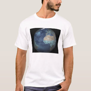 Camiseta Terra completa que mostra a evaporação