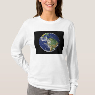 Camiseta Terra completa que mostra Ámérica do Sul 2