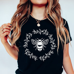 Camiseta Terra da abelha botânica; inspirada na natureza da