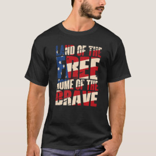Camiseta Terra Da Casa Livre Dos Corajosos