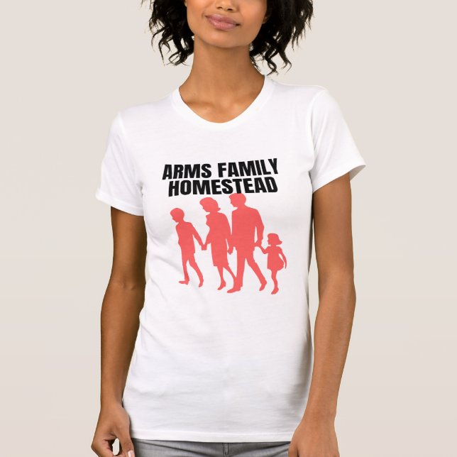Camiseta terra da família de armas (Frente)