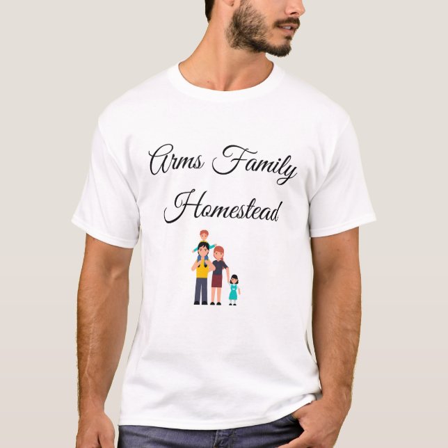 Camiseta terra da família de armas (Frente)