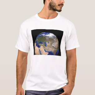 Camiseta Terra da próxima geração do Mármore Azul