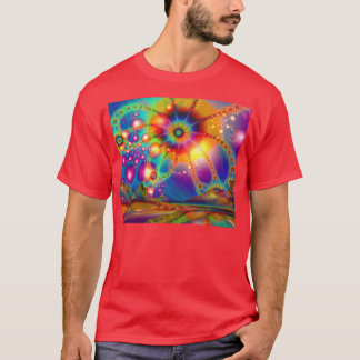 Camiseta Terra das iluminações psicodélicas