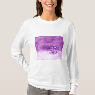 Camiseta Terra das Maravilhas de Natal Roxo