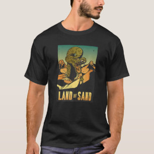 Camiseta Terra De Areia Assustadora Do Deserto Da Cobra
