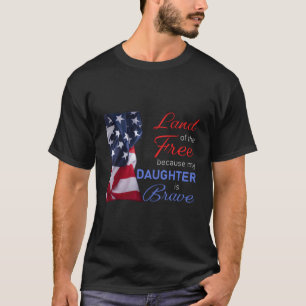 Camiseta Terra De Liberdade Porque Minha Filha É Vete Coraj