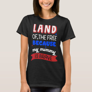 Camiseta Terra De Liberdade Porque Minha Mamãe É Memória Co