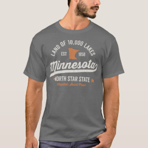 Camiseta Terra de Minnesota de 10000 Lagos