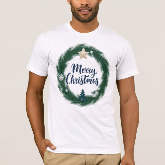 Camiseta Terra de Natal Festiva: