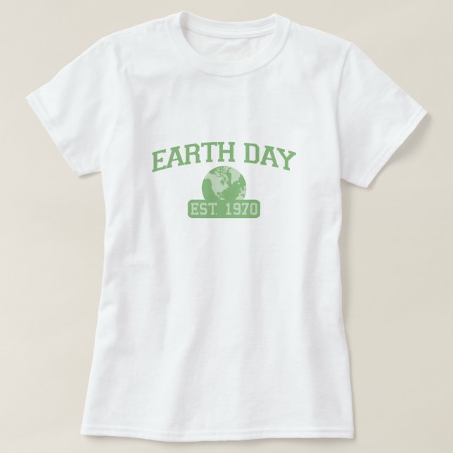 Camiseta Terra Dia 1970 T-Shirt (Frente do Design)