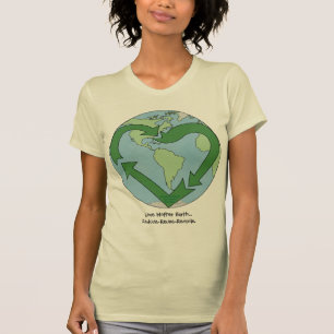 Camiseta Terra do amor - reciclar