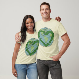 Camiseta Terra do amor - reciclar!
