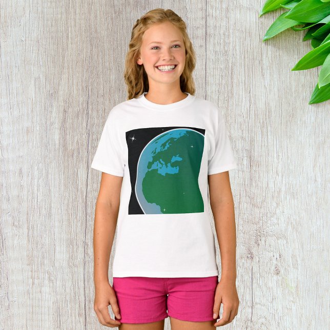 Camiseta Terra do Espaço (Criador carregado)
