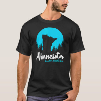 Camiseta Terra Do Estado De Minnesota De 10000 Lagos