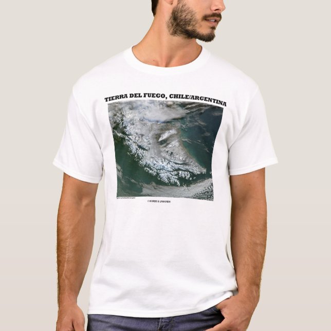 Camiseta Terra do Fogo, o Chile/Argentina (terra da imagem) (Frente)