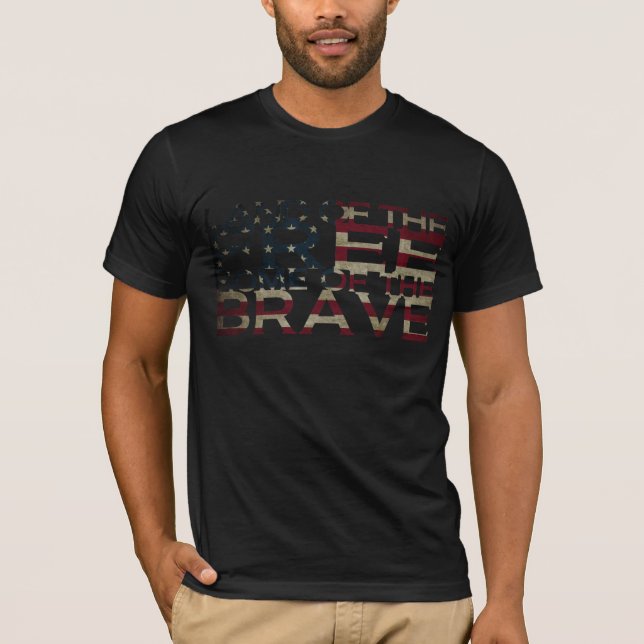 Camiseta Terra do livre, Home do t-shirt bravo (Frente)