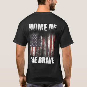 Camiseta Terra Do Livre Lar Dos Bravos 4 De Julho Ame