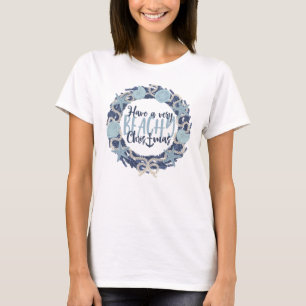 Camiseta Terra do Mar Tropical de Natal - Azul