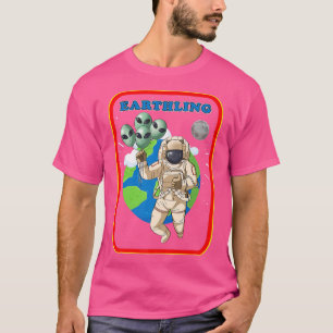 Camiseta Terra do Planeta OVNI do Astronauta Terrestre