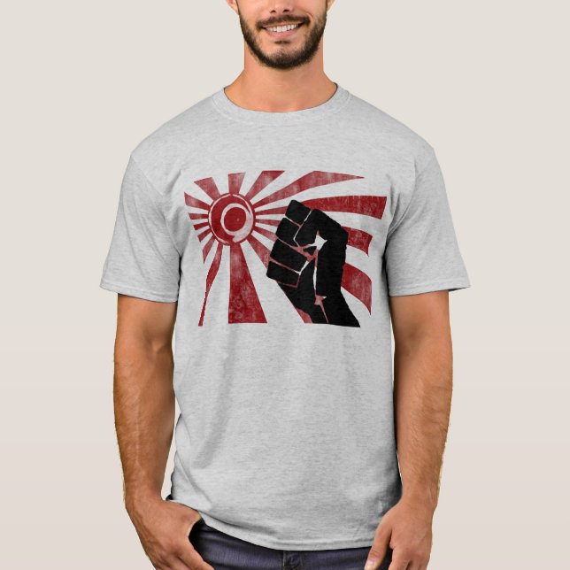 Camiseta Terra do punho da ascensão (Frente)