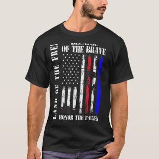 Camiseta Terra Dos Gratuitos Por Causa Da Coragem Para Vete