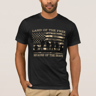 Camiseta Terra dos Gratuitos por causa do Patriótico Corajo