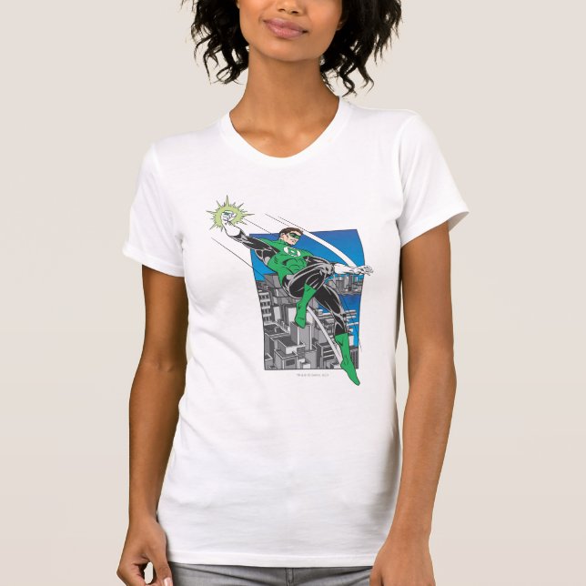 Camiseta Terra dos Lanternas Verdes na Cidade (Frente)