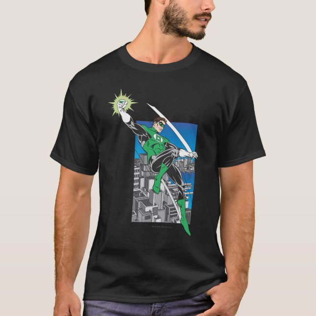Camiseta Terra dos Lanternas Verdes na Cidade (Frente)