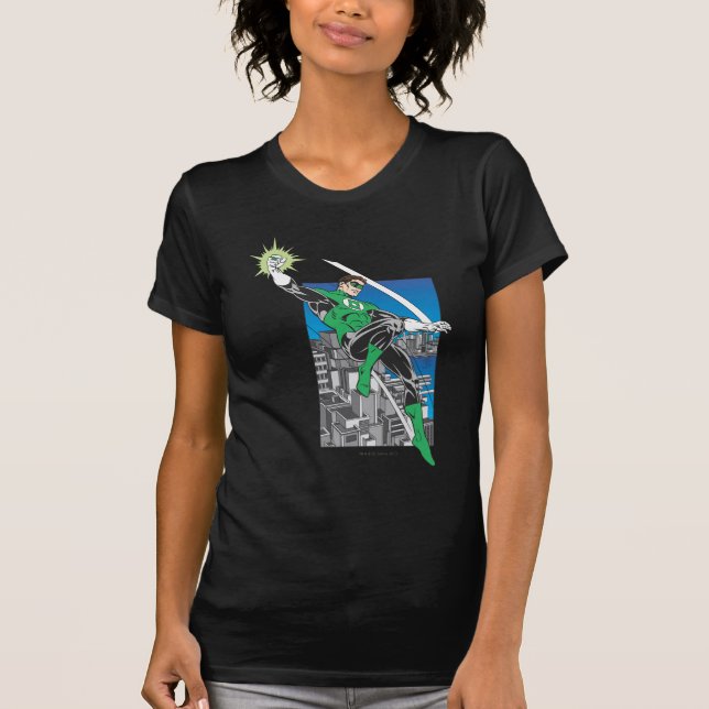Camiseta Terra dos Lanternas Verdes na Cidade (Frente)