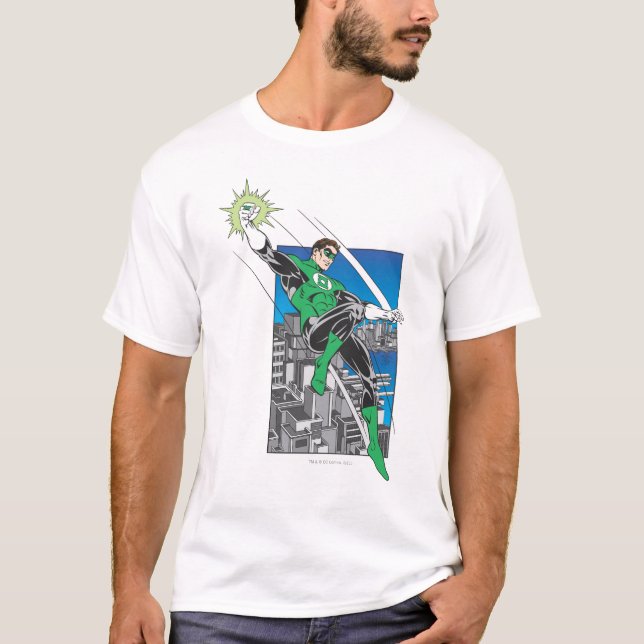 Camiseta Terra dos Lanternas Verdes na Cidade (Frente)