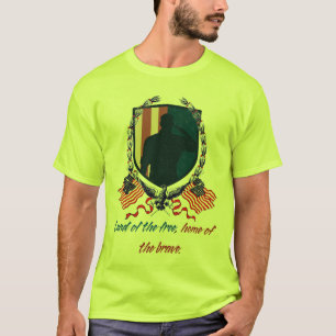 Camiseta Terra dos Libertos, Lar dos Bravos - Patriótico EU