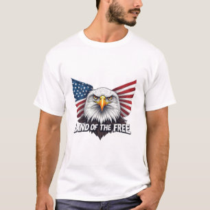 Camiseta Terra dos Livres, Bandeira Americana Patriótica