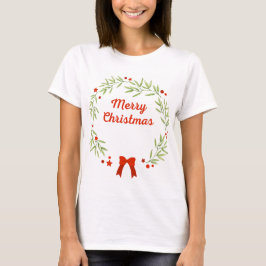 Camiseta Terra e estrelas de Natal elegantes