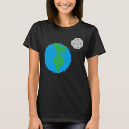 Camiseta Terra e Lua
