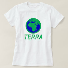 Camiseta Terra e texto: Terra em Galego