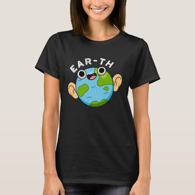 Camiseta Terra Engraçada Terra Escura BG (Frente)