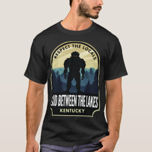 Camiseta Terra entre os Lagos Kentucky Bigfoot Sasquatch